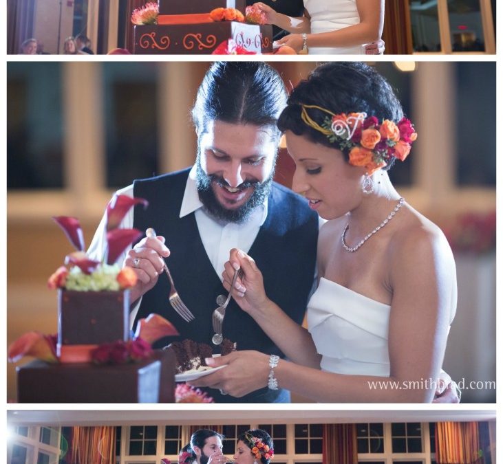 Brandi & John’s Chocolate Wedding Cake