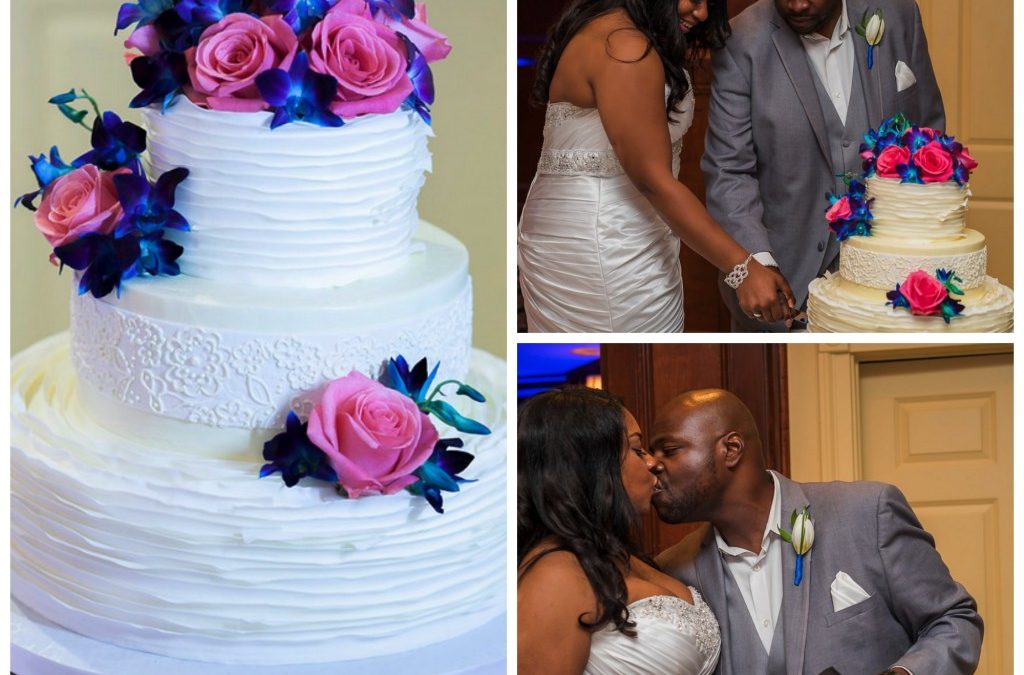 Chrystal and Darin’s Bold and Bright Wedding Cake