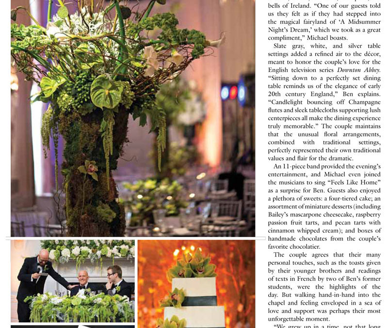 JCakes Featured in Inside Weddings Spring 2014