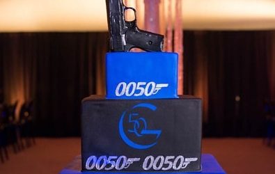 James Bond Themed Cake for 50th Birthday at Norwich Marina