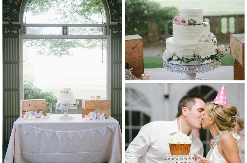 Classic Buttercream Wedding Cake at Harkness Park