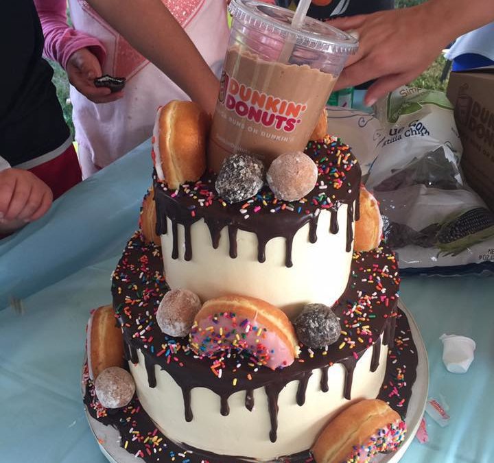 Double Decker Dunkin Cake!