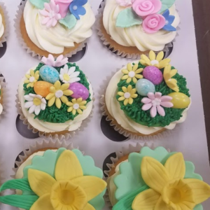 Floral Easter Cupcakes Box of 6