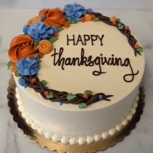 8" Thanksgiving Wreath Cake