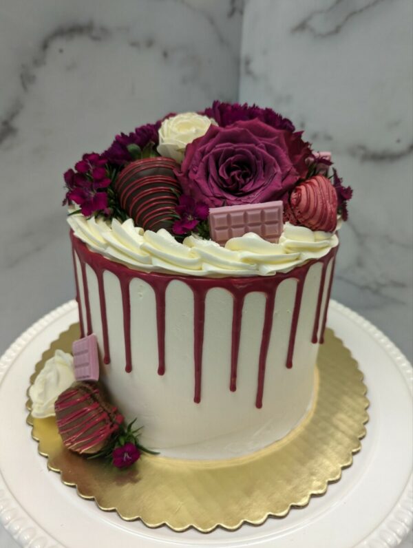 "Mother's Day" Raspberry Buttercream Cake