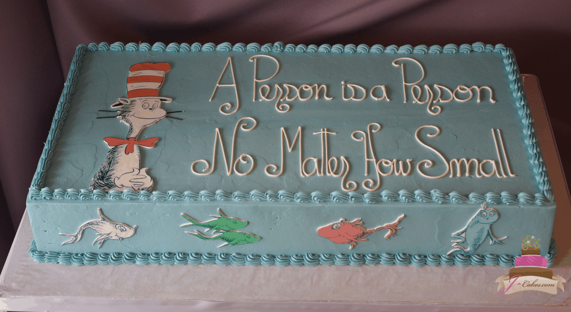 (238) Dr. Seuss Baby Shower Cake