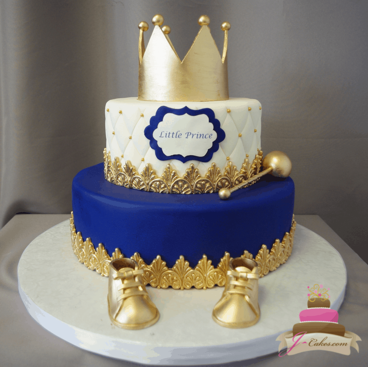 (248) Little Prince Baby Shower Cake