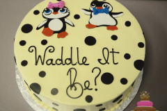 (234) Penguin Gender Reveal Cake