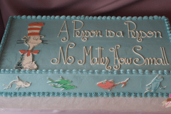 (238) Dr. Seuss Baby Shower Cake