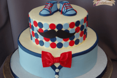 (244) Little Man Baby Shower Cake