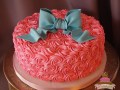 (232) Gender Reveal Rosette Cake