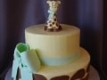(233) Giraffe Theme Baby Shower Cake