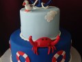 (225) Nautical Theme Baby Shower Cake