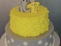 (227) Elephant Baby Shower Cake