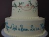 (206) Baby Shower Cake with Custom Piping