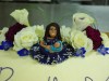 (218) Baby Shower Cake with Fondant Mother and Child