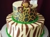 (219) Jungle Theme Baby Shower Cake