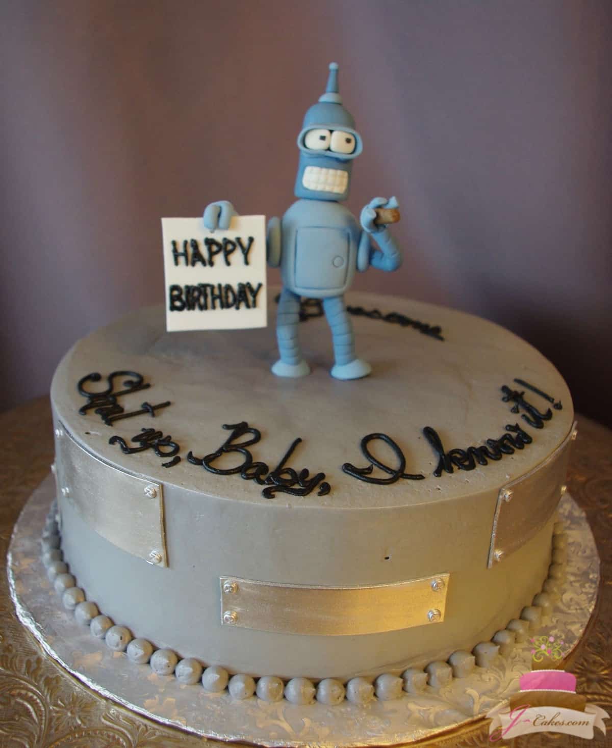 (170) Bender Birthday Cake