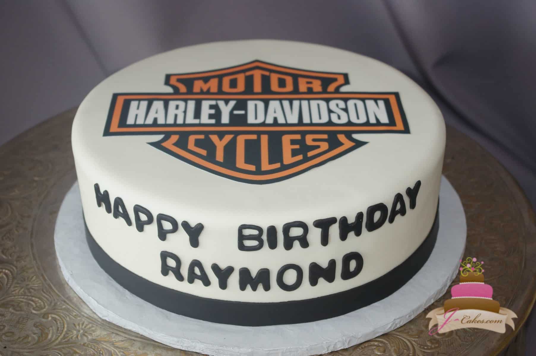 (174) Harley Davidson Birthday Cake