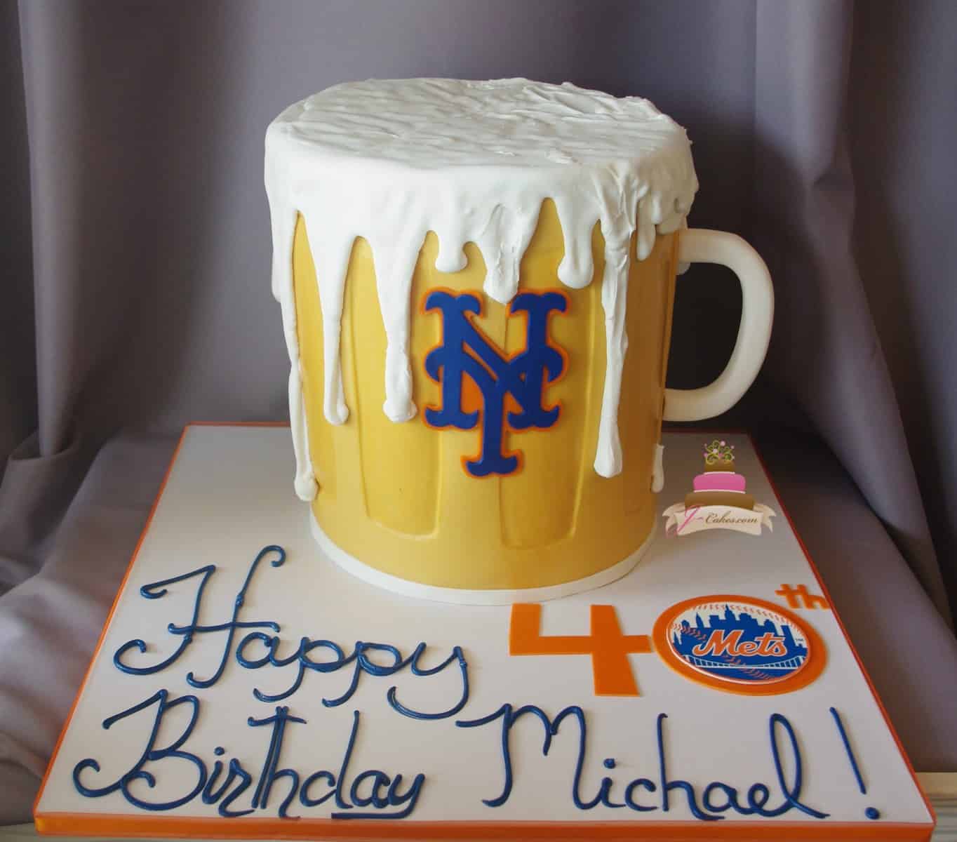 (175) Beer Mug Birthday Cake