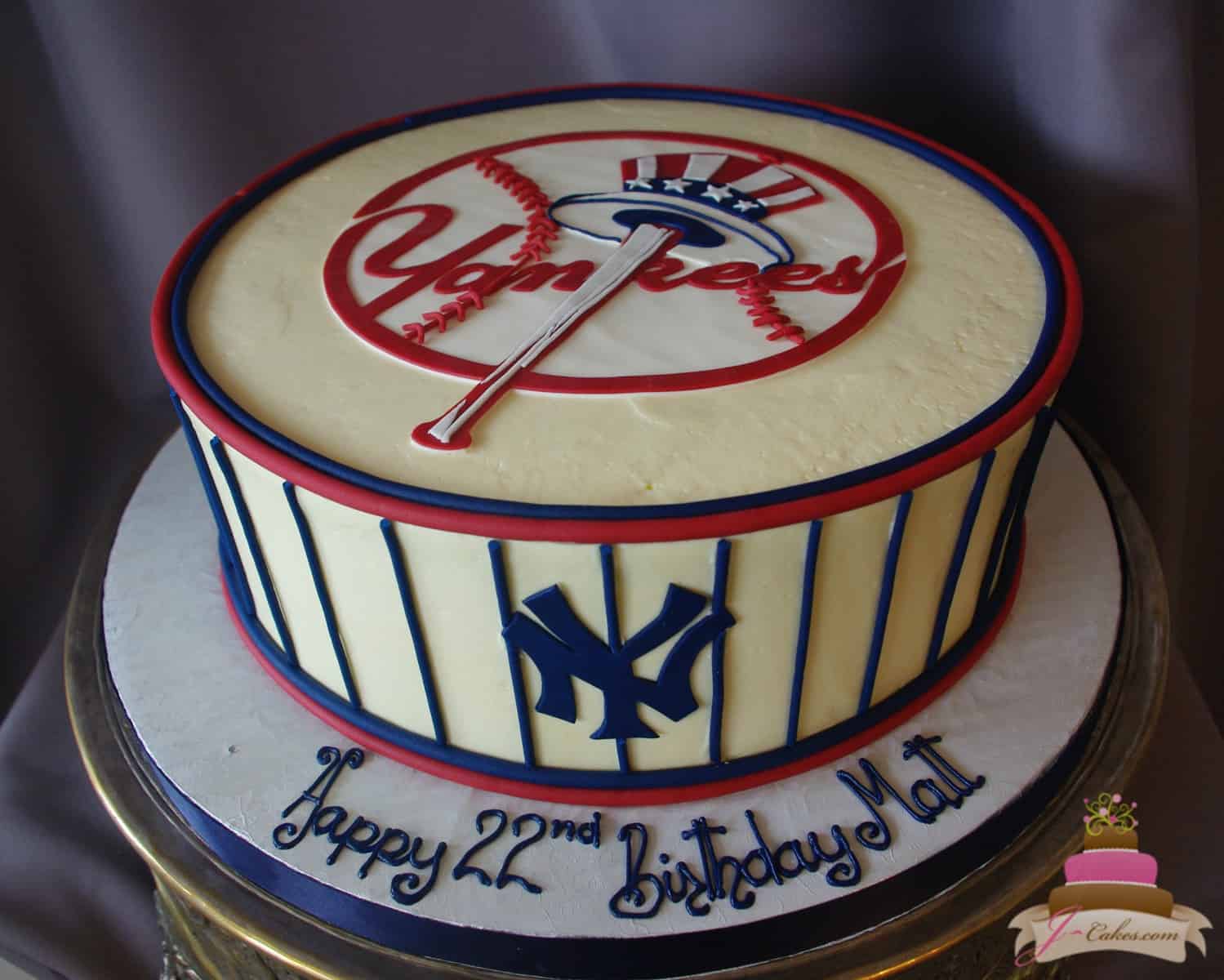 (178) Yankees Birthday Cake