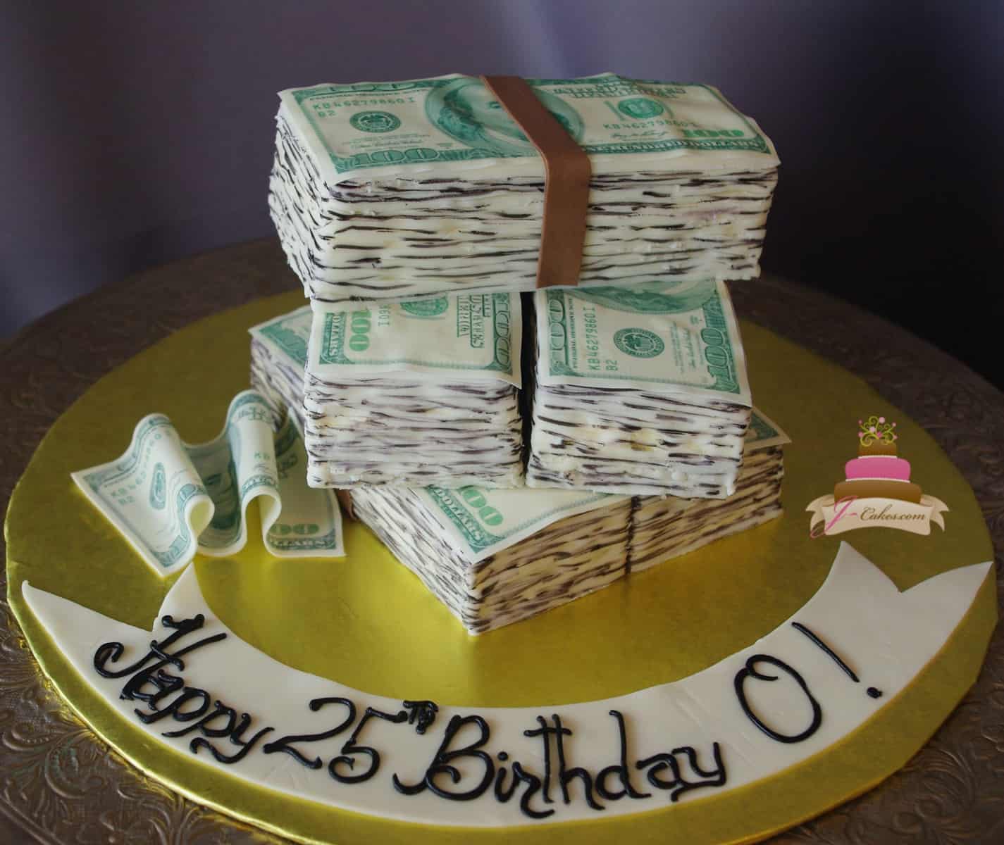 (180) Money Birthday Cake