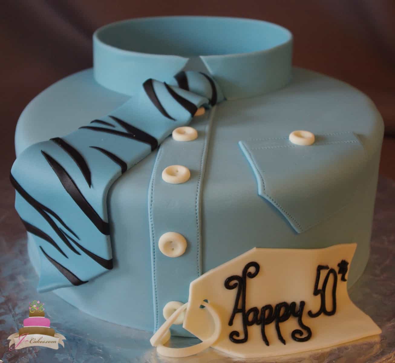 (182) Shirt and Tie Birthday Cake