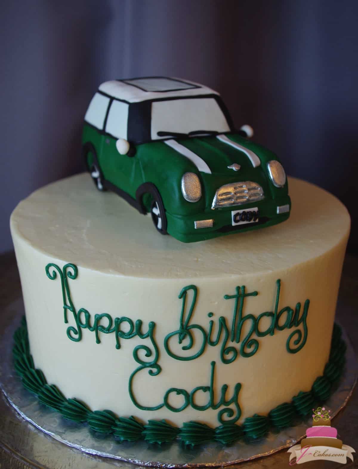 (184) 3D Mini Cooper Birthday Cake