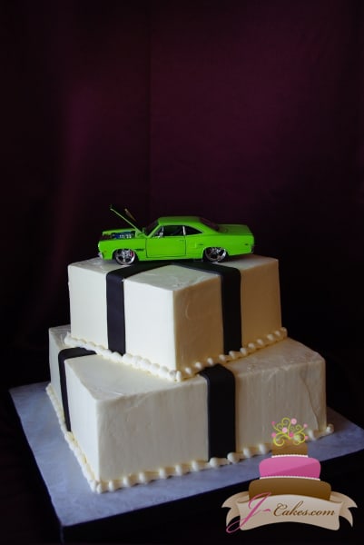 car theme cake for husband