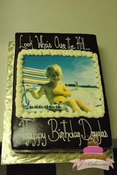 (105) Edible Image Birthday Cake