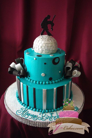 (152) Dancing Theme Birthday Cake