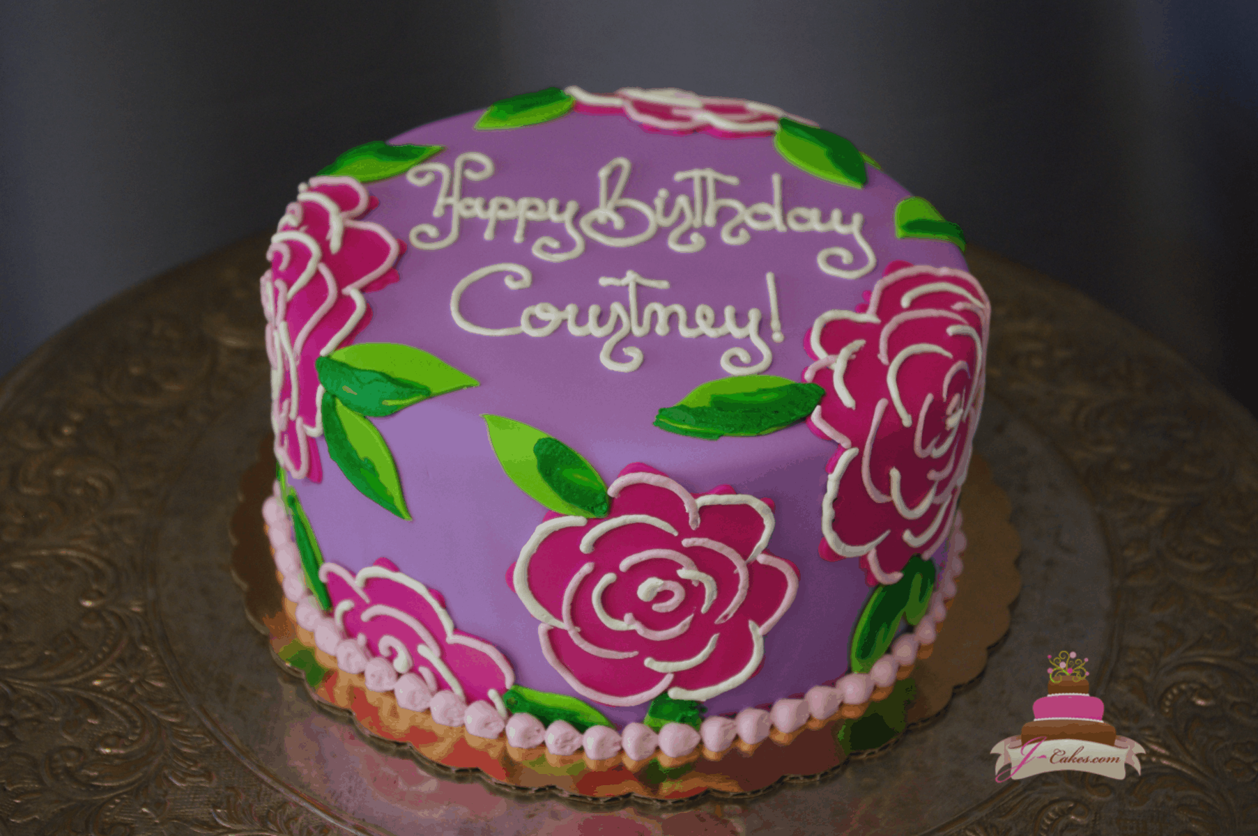 (198) Lily Pulitzer Inspired Cake