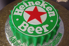 (190) Heineken Bottle Cap Cake