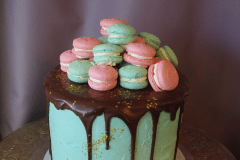 (208) Macaron Drip Cake