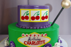 (214) Simple Slot Machine Tiered Cake