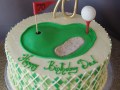 (169) Golf Theme Birthday Cake