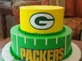 (164) Packers Theme Birthday Cake
