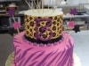 (107) Animal Print 13th Birthday Cake