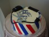 (114) Barber Shop Birthday Cake