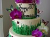 (121) Garden Theme 30th Birthday Cake