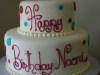 (125) Polka Dot Birthday Cake