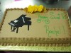 (132) Piano Birthday Cake