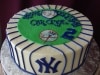 (137) NY Yankees Theme Birthday Cake