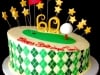 (141) Golf Theme 60th Birthday Cake