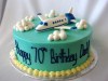 (153) Airplane Birthday Cake