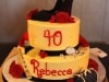 (154) Fashionista 40th Birthday Cake