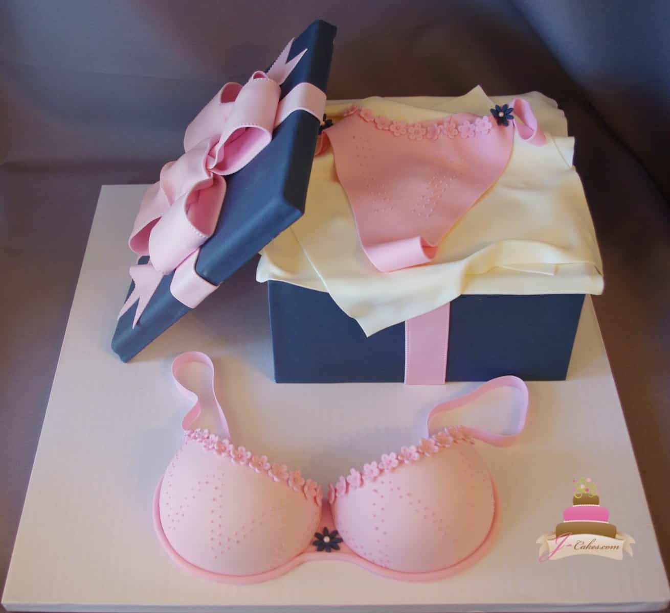 (316) Lingerie Bridal Shower Cake