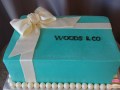(315) Custom Tiffany Box Bridal Shower Cake