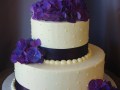 (318) Purple Hydrangea Bridal Shower Cake
