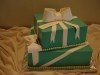 (310) Tiered Tiffany Gift Box Bridal Shower Cake